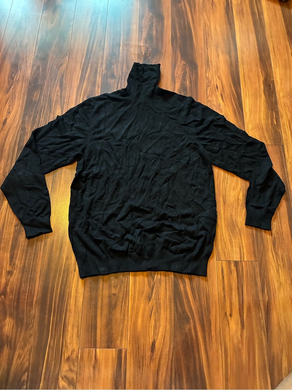 Men's  Zara Black Turtleneck Sweater - Classic Knit